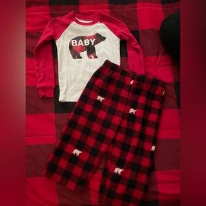 Toddler baby bear pajama set size 18-24m